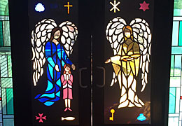Entry to Guardian Angels Church