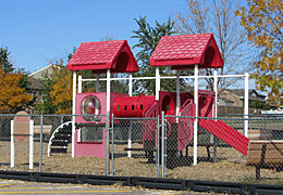 palyground at Guardian Angels school in Denver, CO